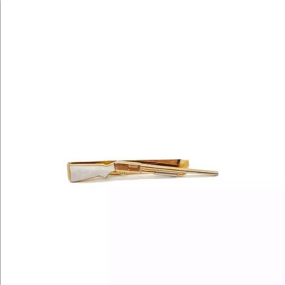 Vintage Swank Shotgun Rifle Tie Bar Clip - Picture 6 of 8